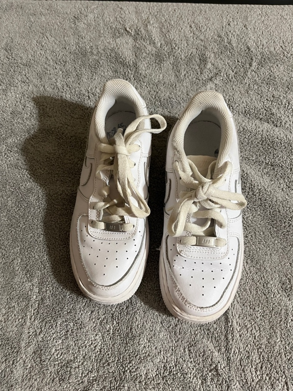 Nike Kids White Lace-Up Sneakers